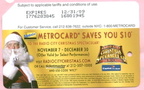 Radio City Christmas Spectacular 2008 Metrocard